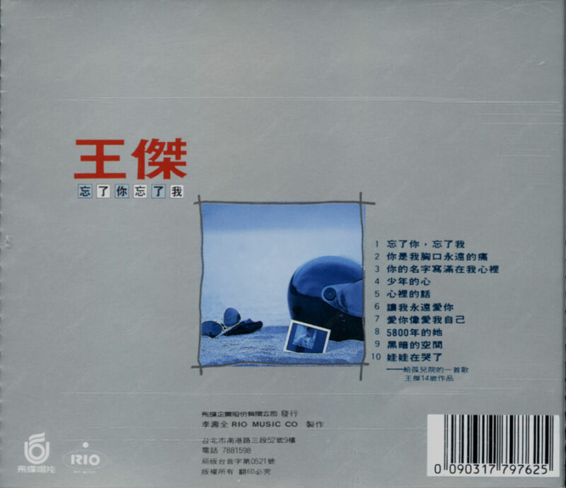 王傑 - 忘了你忘了我 Back