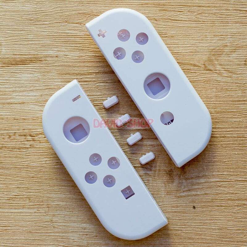 Cặp vỏ Joy-Con màu Trắng chất lượng cao cho Nintendo Switch V1, V2, OLED