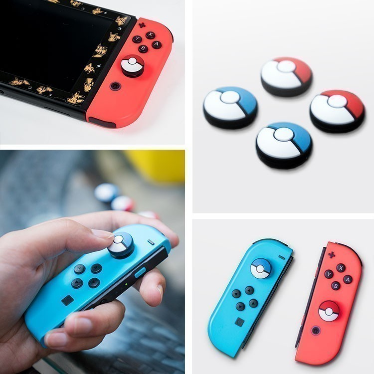 Núm bọc Pokeball cao cấp cho analog của Joy-Con - Nintendo Switch OLED, V1, V2, Lute