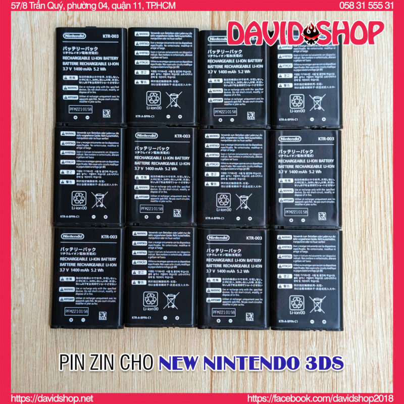 Pin sạc zin KTR-003 dùng cho máy New Nintendo 3DS