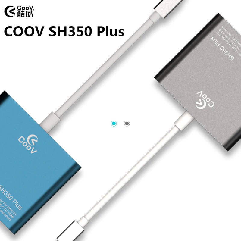 Coov SH350 Plus: xuất hình ảnh 4K/60FPS cho Steam Deck, Nintendo Switch V1/V2, SamSung, MacBook, Huawei