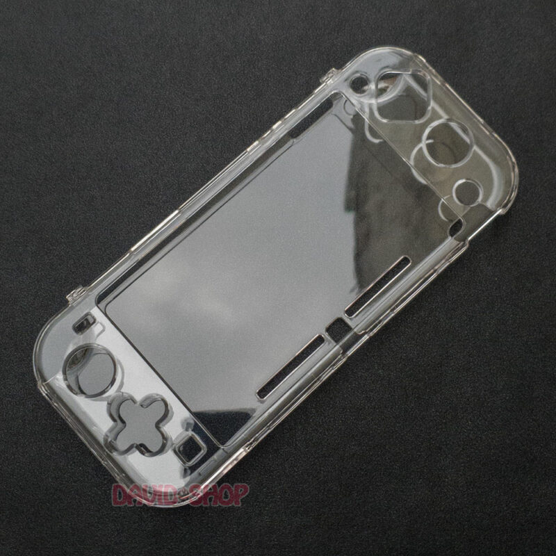 Case cứng trong suốt cán lồi có chân chống cho Nintendo Switch Lite