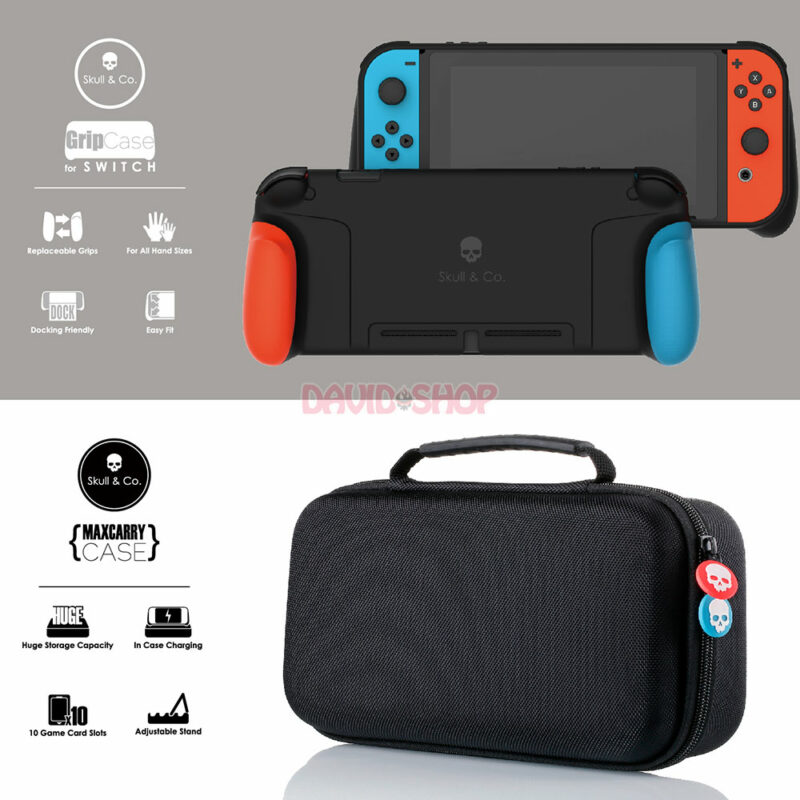 GripCase & Maxcarry Case hãng Skull & Co cho Nintendo Switch V1, V2