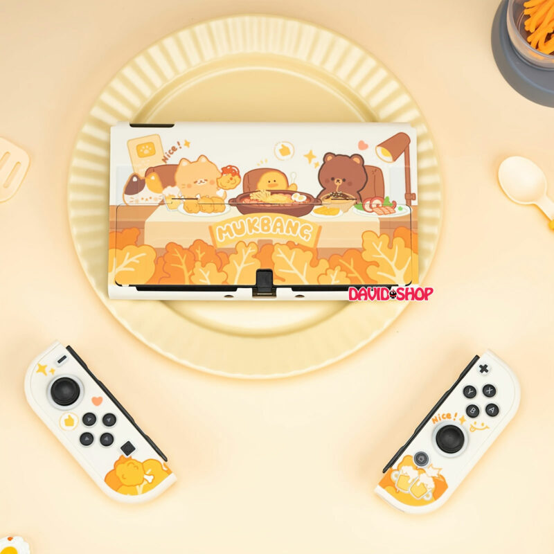 [GeekShare] Ốp lưng + case Joy-Con cứng chủ đề MUKBANG cao cấp cho Nintendo Switch OLED