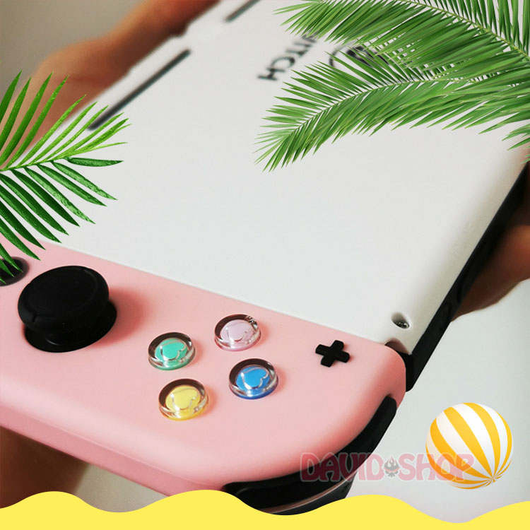 Nút trong suốt hình chìm trái tim cao cấp cho tay cầm Joy-Con - Nintendo Switch