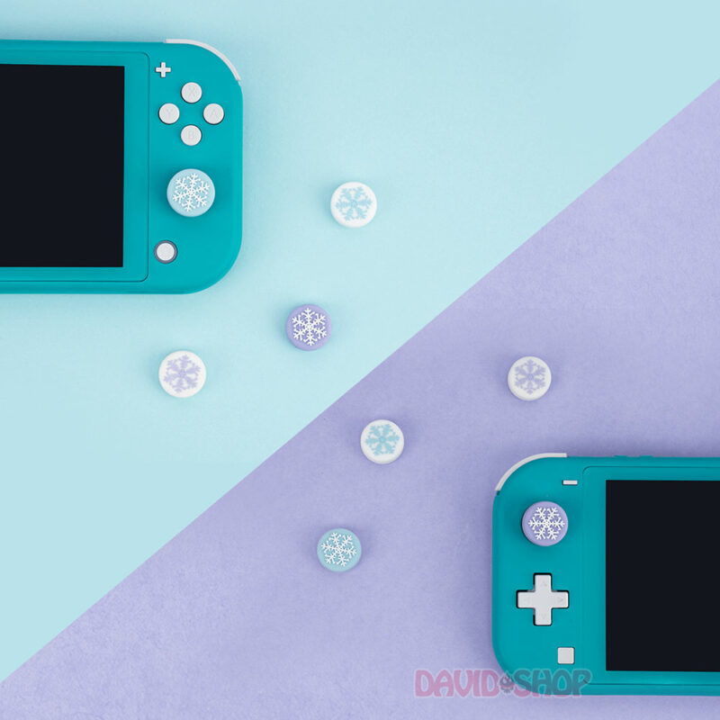 [GeekShare] Núm bọc analog Snow Flower (hoa tuyết) cao cấp cho Joy-Con - Nintendo Switch OLED, V1, V2, Lite