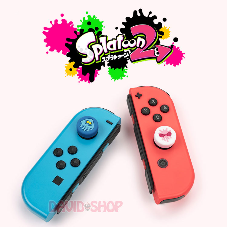 [GeekShare] Núm bọc analog Splatoon 2 cao cấp cho Joy-Con - Nintendo Switch OLED, V1, V2, Lite
