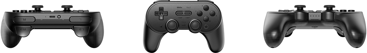 Tay cầm không dây 8BitDo SN30 Pro 2 cho Nintendo Switch, PC, Android, iOS, iPadOS, Rasperry Pi Pi_black