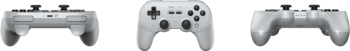 Tay cầm không dây 8BitDo SN30 Pro 2 cho Nintendo Switch, PC, Android, iOS, iPadOS, Rasperry Pi Pi_gray