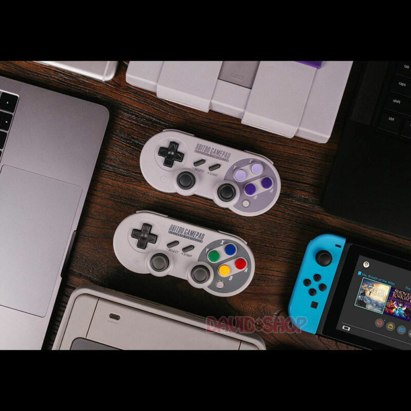 Tay cầm không dây 8Bitdo SN30 Pro/SF30 Pro cho Nintendo SWitch, PC, Android, Raspberry Pi, iOS, macOS