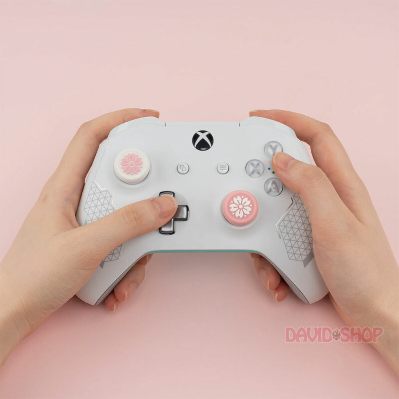 [GeekShare] Núm bọc analog Sakura (hoa anh đào) cho tay cầm DualSense (PS5), DualShock 4 (PS4), Pro Controller, Xbox One/Series v.v...