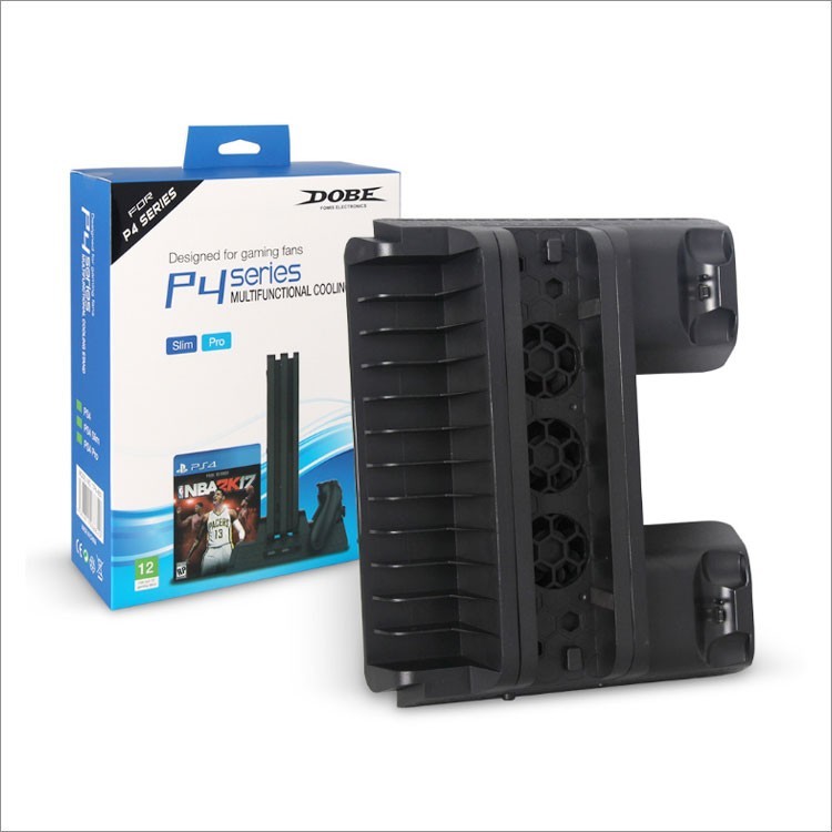 Đế tản nhiệt & sạc tay cầm & kệ đĩa hãng Dobe cho PS4/Slim/Pro (TP4-882)