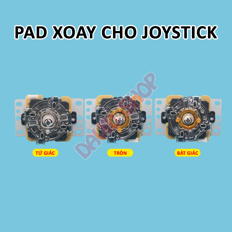 Pad xoay tròn, tứ giác, bát giác cho Joystick của Sanwa máy Arcade (máy thùng, 8bitdo Arcade)