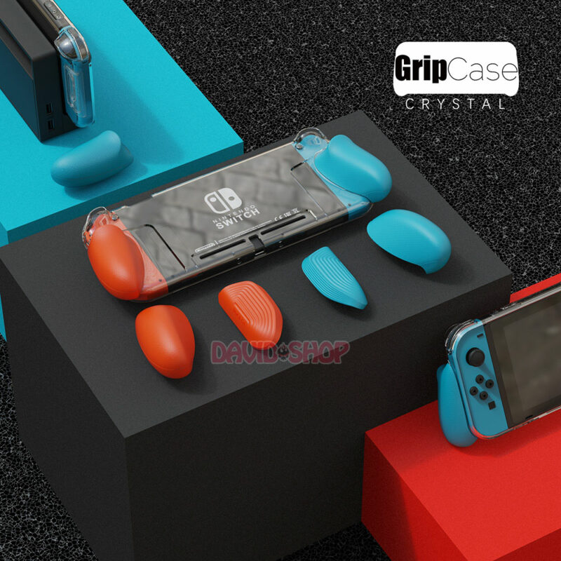 Ốp lưng GripCase Crystal và MaxCarry Case hãng Skull & Co cho Nintendo Switch V1, V2