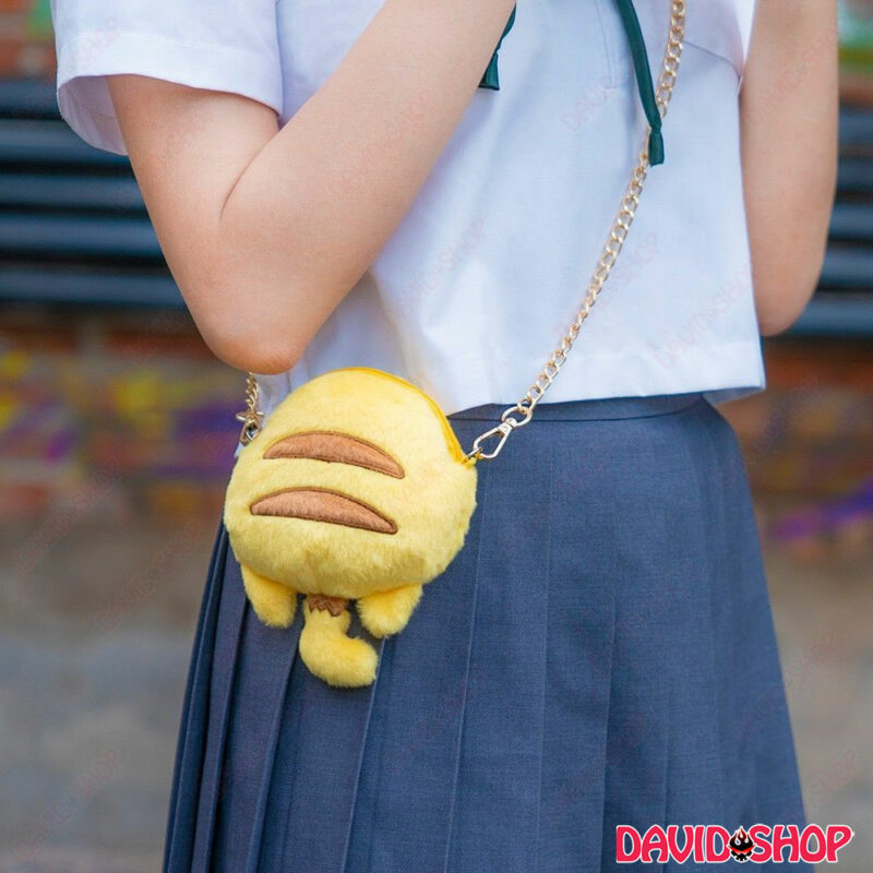 Túi đeo chéo mini đựng tiền lẻ hoặc đồ lặt vặt hình Pikachu (Pokémon)