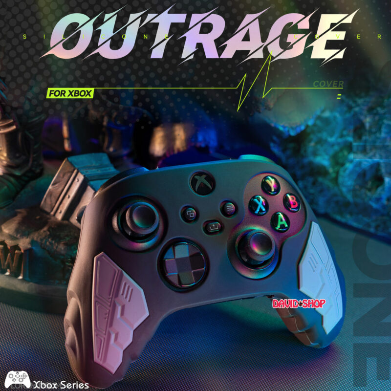 [GeekShare] Case silicon + núm bọc analog + skin touchpad OUTRAGE cho tay cầm XBOX SERIES