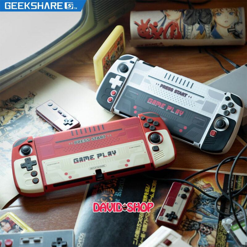 GEEKSHARE - Ốp lưng + case Joy-Con chủ đề Retro Game Console cho Nintendo Switch OLED / V1 V2