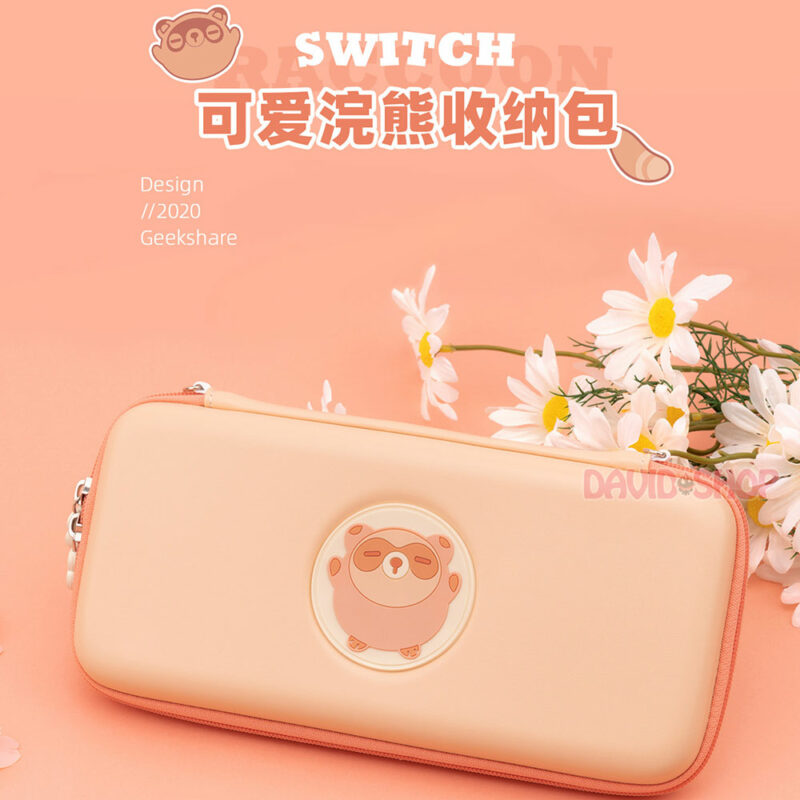 Túi đựng máy bản Gấu Mèo cao cấp hãng Geekshare cho Nintendo Switch OLED, V1, V2