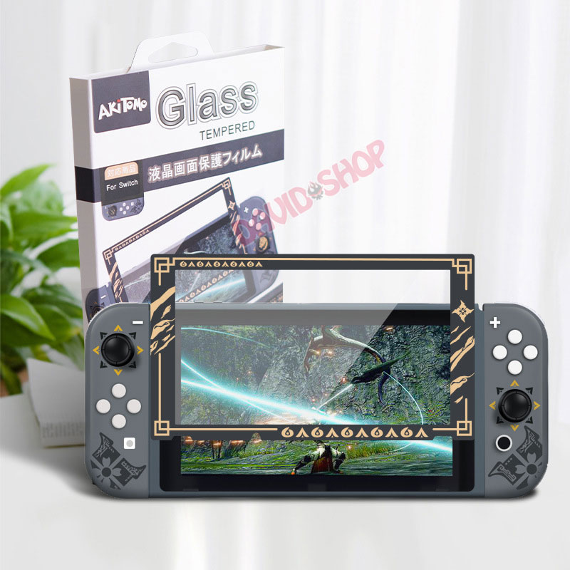 Kính cường lực viền Monster Hunter Rise cao cấp cho máy chơi game Nintendo Switch