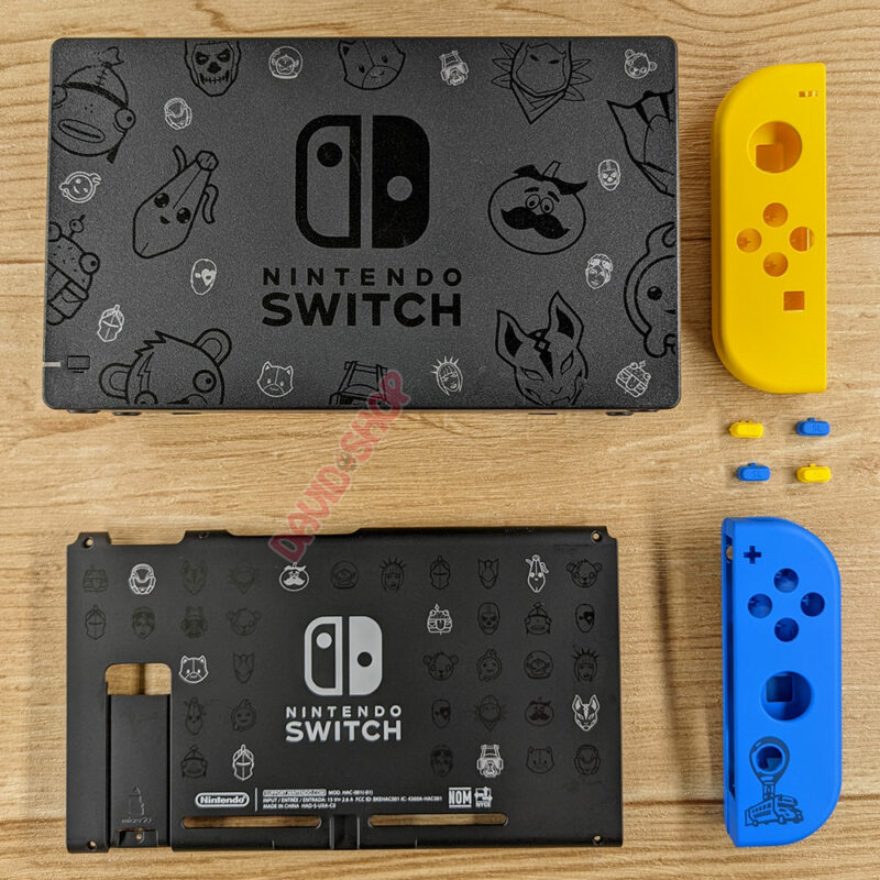 Bộ nắp thân máy + vỏ Joy-Con + vỏ dock phiên bản Fortnite cho Nintendo Switch