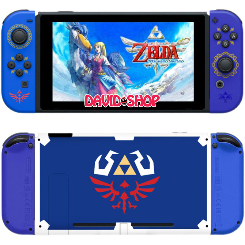 Cặp vỏ Joy-Con, Strap, nắp lưng The Legend of Zelda: Skyward Sword chất lượng cao cho Nintendo Switch V1, V2, OLED