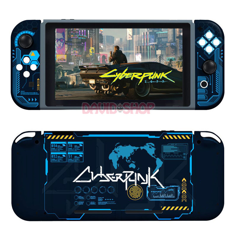 Vỏ Joy-Con + nắp lưng đồng bộ kèm nút màu nhiều chủ đề dùng trang trí cho máy Nintendo Switch