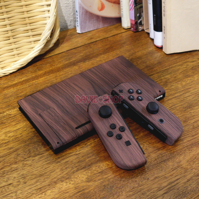 Vỏ Joy-Con & nắp lưng vân gỗ dùng thay thế cho Nintendo Switch