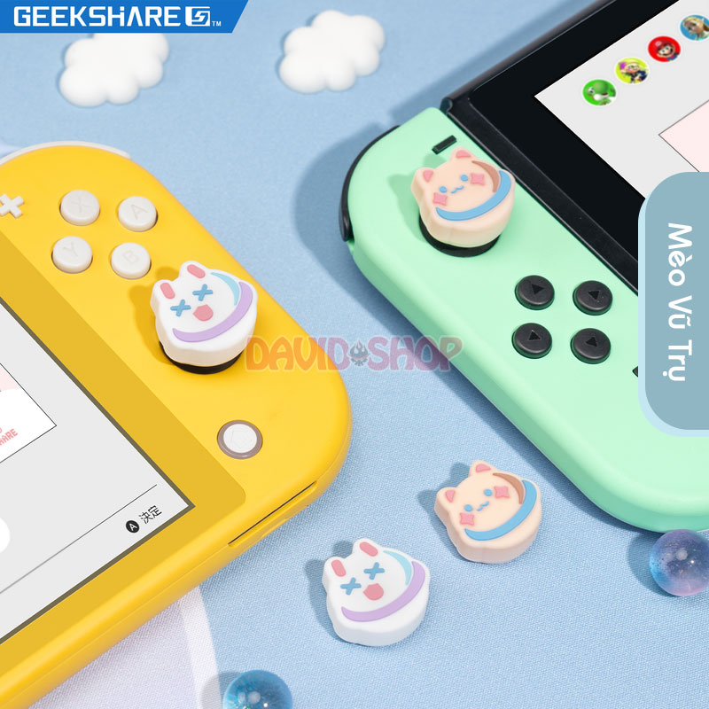 [GeekShare] Núm bọc analog Mèo Vũ Trụ cho Joy-Con - Nintendo Switch OLED, V1, V2, Lite