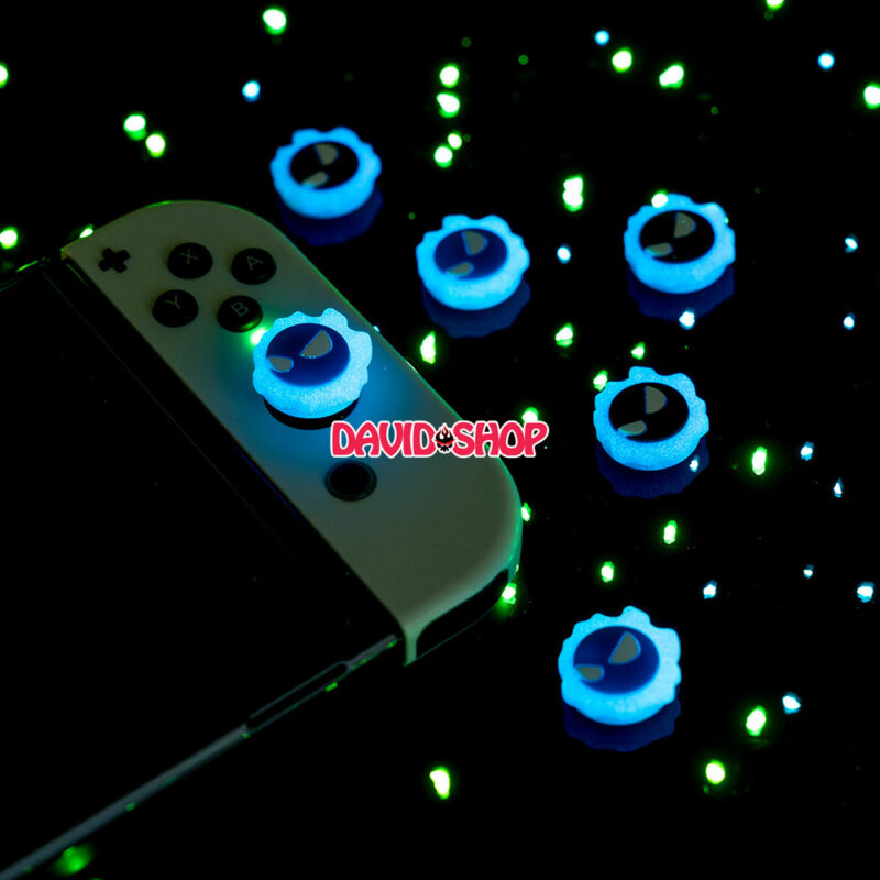 [GeekShare] Núm bọc analog Gengar (Pokémon) Dạ Quang cho Joy-Con - Nintendo Switch OLED, V1, V2, Lite