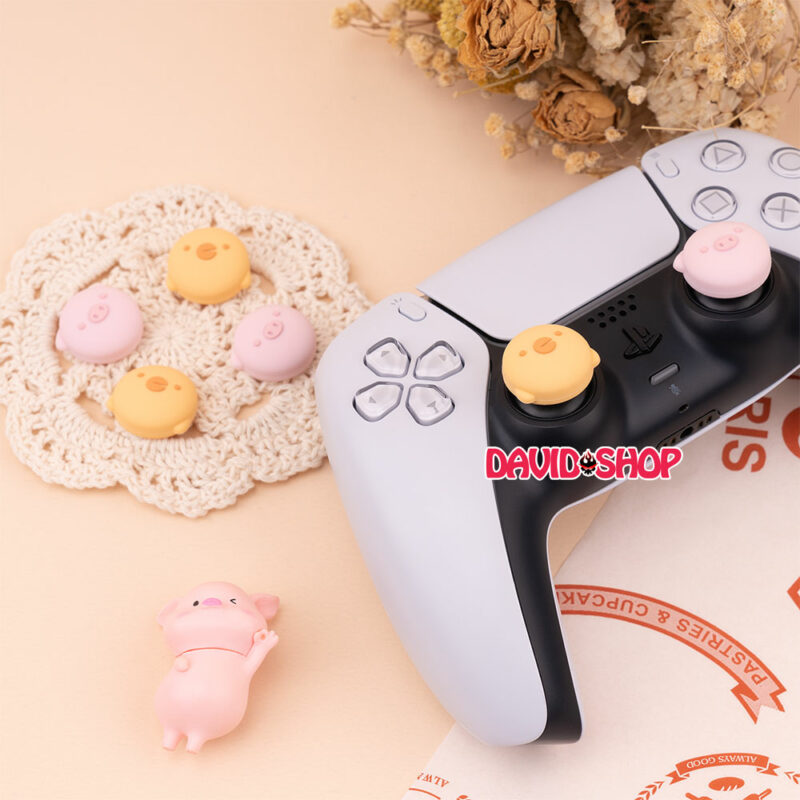 [GeekShare] Núm bọc analog Gà & Heo cao cấp hãng GeekShare cho tay cầm DualSense (PS5), DualShock 4 (PS4), Pro Controller, Xbox One/Series v.v...