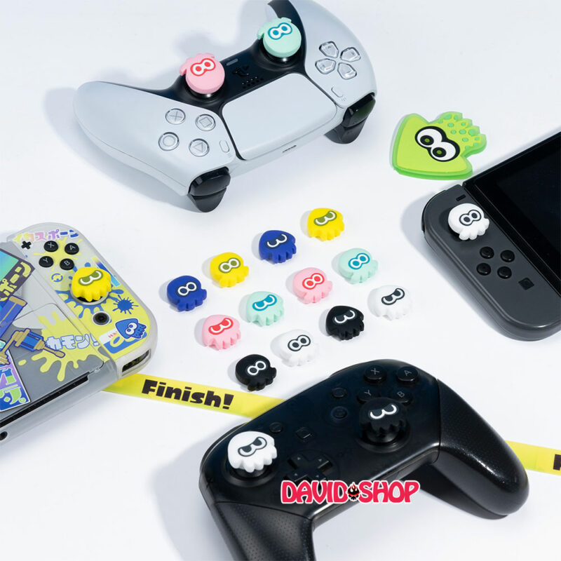 [GeekShare] Núm bọc analog Splatoon 3 cho tay cầm DualSense (PS5), DualShock 4 (PS4), Pro Controller, Xbox One/Series v.v...