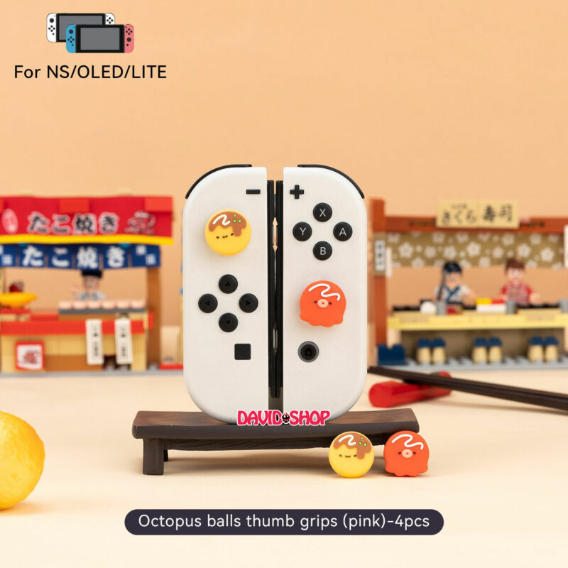 [GeekShare] Núm bọc analog Bạch Tuột Nướng cho Joy-Con - Nintendo Switch OLED, V1, V2, Lite