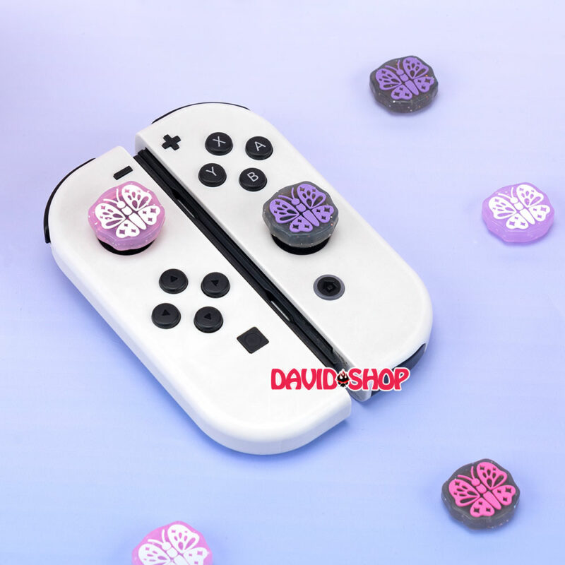 [GeekShare] Núm bọc analog Cánh Bướm Kim Tuyến cho Joy-Con - Nintendo Switch OLED, V1, V2, Lite