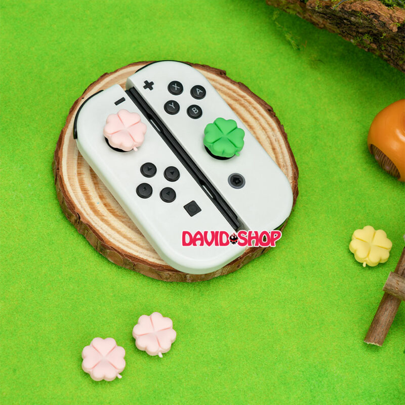 [GeekShare] Núm bọc analog Cỏ 4 Lá May Mắn cho Joy-Con - Nintendo Switch OLED, V1, V2, Lite - Ảnh 4