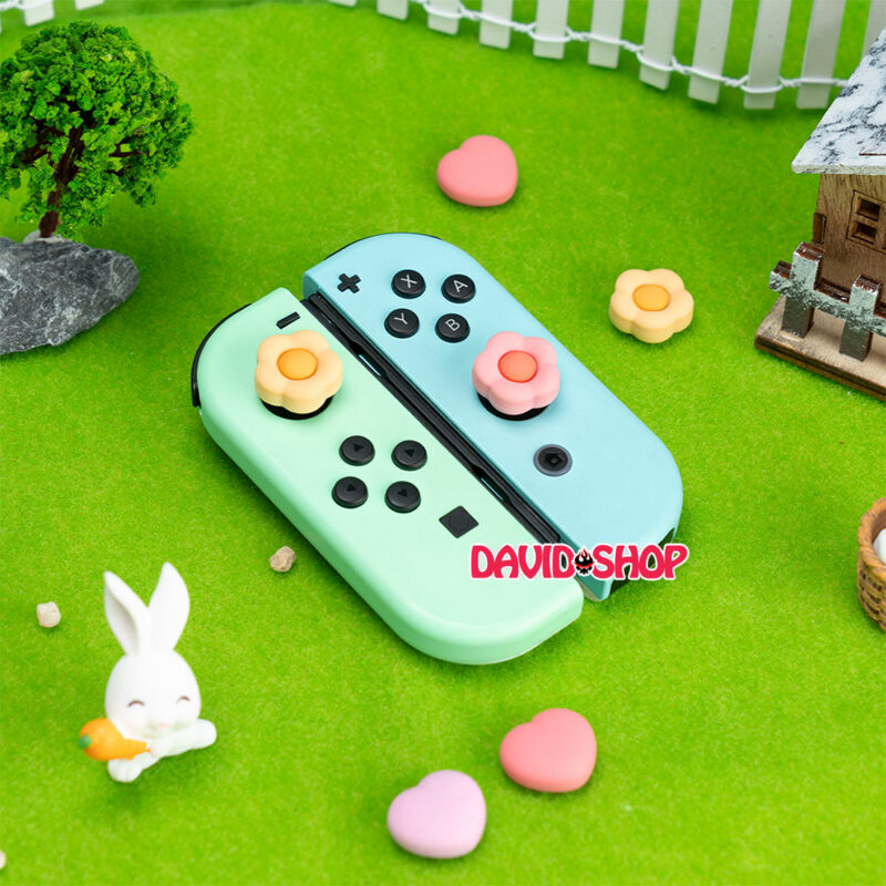 [GeekShare] Núm bọc analog Hoa & Trái Tim cho Joy-Con - Nintendo Switch OLED, V1, V2, Lite