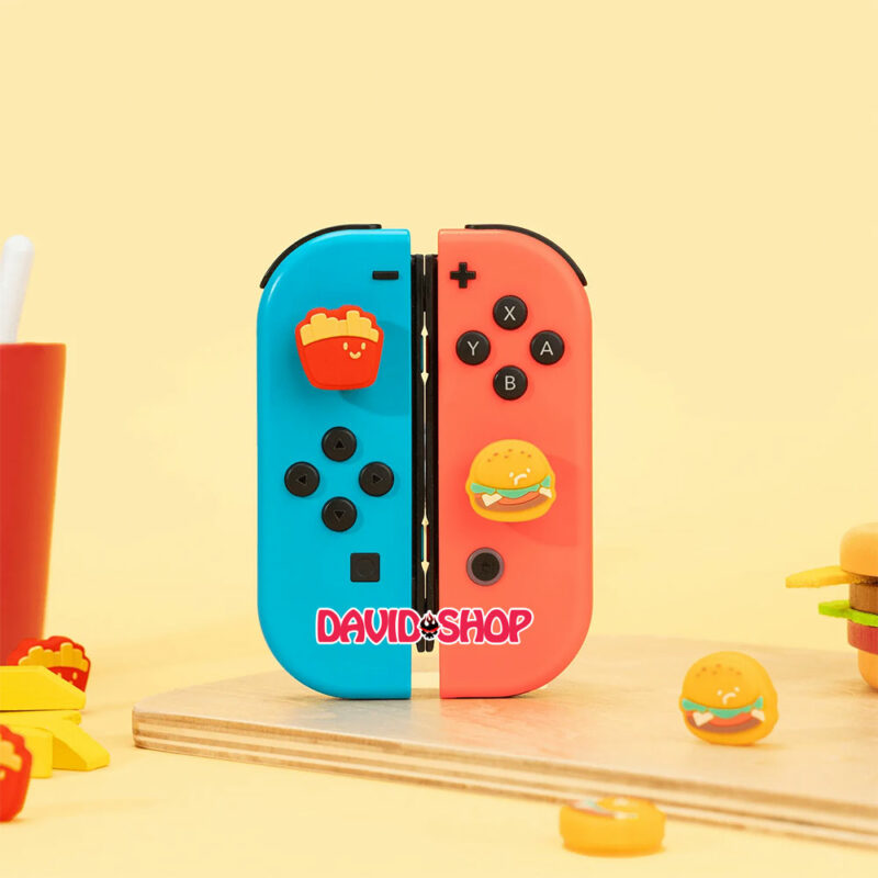 [GeekShare] Núm bọc analog Khoai Tây Chiên & Hamburger cho Joy-Con - Nintendo Switch OLED, V1, V2, Lite
