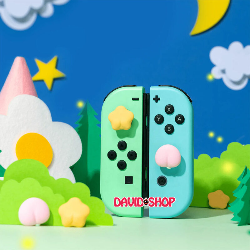 [GeekShare] Núm bọc analog Ngôi Sao & Quả Đào cho Joy-Con - Nintendo Switch OLED, V1, V2, Lite
