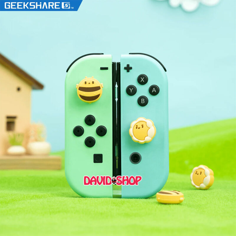 [GeekShare] Núm bọc analog Ong & Hoa cho Joy-Con - Nintendo Switch OLED, V1, V2, Lite