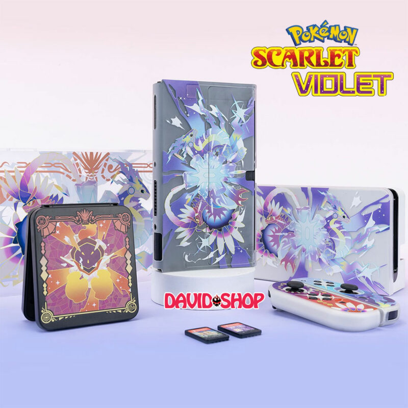 Bộ phụ kiện bảo vệ cao cấp Pokémon Scarlet & Violet cho Nintendo Switch OLED, V1, V2