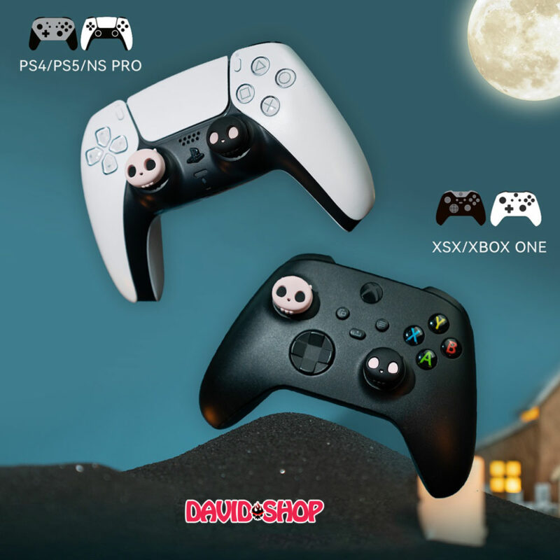 [GeekShare] Núm bọc analog Đầu Lâu Ngọt Ngào cho tay cầm DualSense (PS5), DualShock 4 (PS4), Pro Controller, Xbox One/Series v.v...