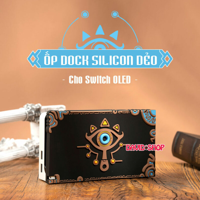 Ốp dock Sheikah Slate (The Legend of Zelda) chất liệu silicon cho Nintendo Switch OLED