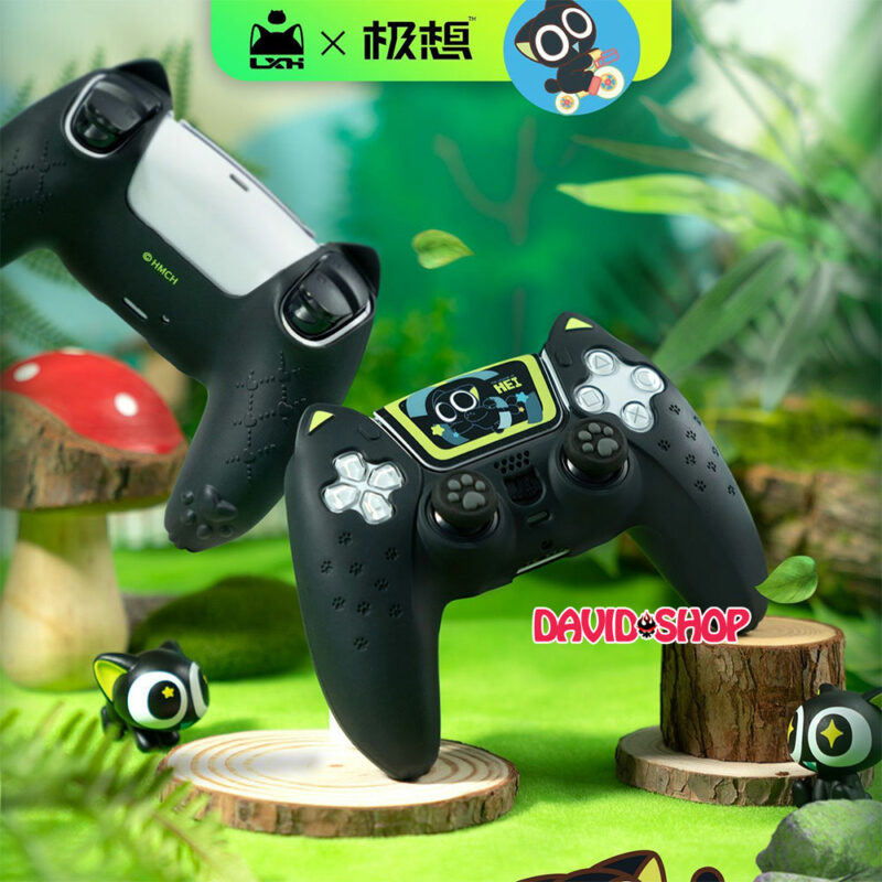 [GeekShare] Case silicon kèm núm bọc analog The Legend of Hei cho tay cầm DualSense (PlayStation 5 / PS5)