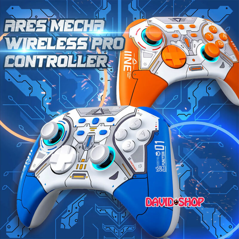 IINE - Tay cầm không dây siêu ngầu Ares Mecha cho Nintendo Switch OLED / V1 / V2 / Lite / Steam Deck / PC...