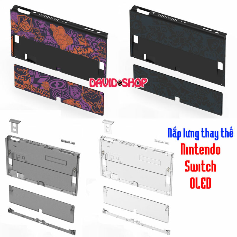 [Nhiều mẫu] Vỏ máy nắp lưng custom thay thế cho máy Nintendo Switch OLED