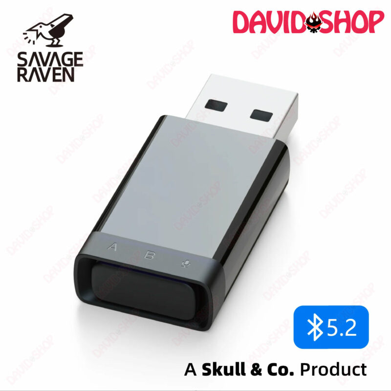 [Skull & Co.] Adapter âm thanh AudioDrive: Bluetooth 5.2 cho PS4, PS5, Nintendo Switch, PC và thiết bị khác
