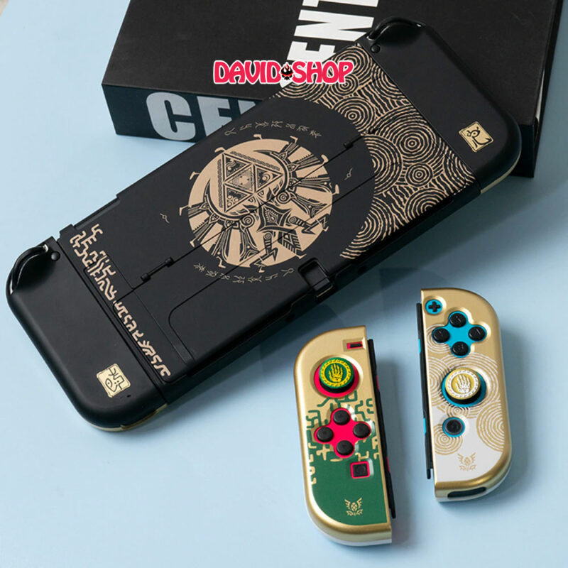 [Akitomo] Bộ ốp + case PC cứng chủ đề The Legend of Zelda: Tears of The Kingdom cho Nintendo Switch OLED, V1, V2