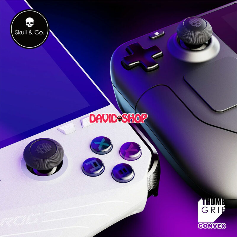 [Skull & Co.] Núm bọc Convex Thumb Grip Set (2023) cho analog của Valve Steam Deck / ASUS ROG Ally (bộ 4 cái)