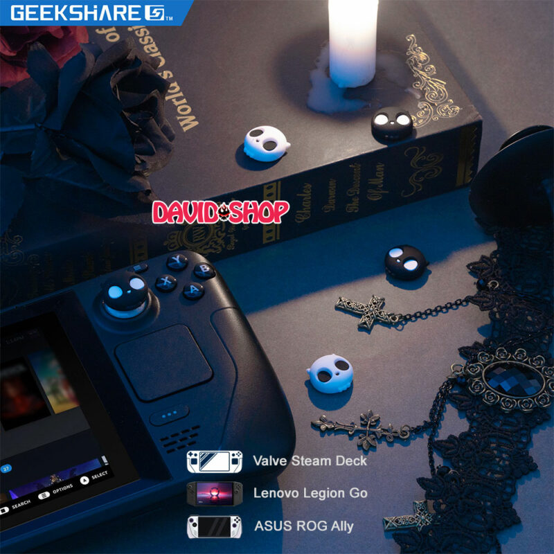 [GeekShare] Núm bọc analog Đầu Lâu Ngọt Ngào cao cấp cho Steam Deck, ROG Ally, Legion Go