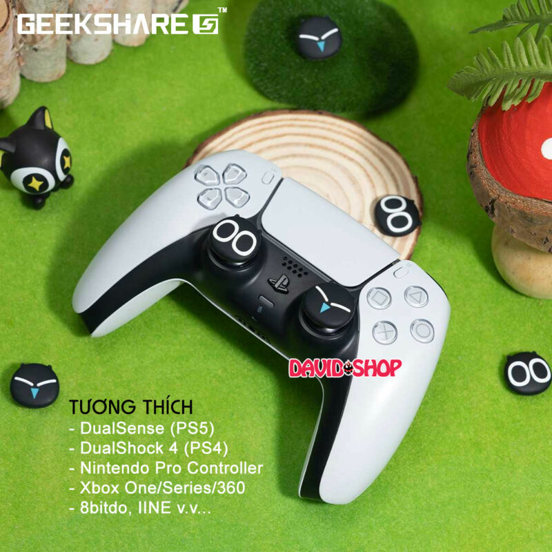 [GeekShare] Núm bọc analog The Legend of Hei cao cấp cho tay cầm DualSense (PS5), DualShock 4 (PS4), Pro Controller, Xbox One/Series v.v...