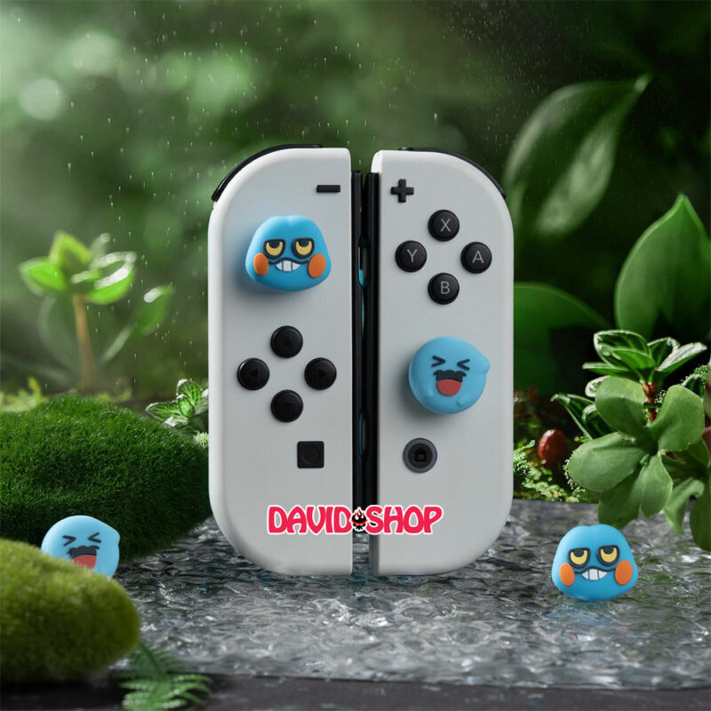 [Moncon] Núm bọc analog Croagunk (Pokémon) cao cấp cho Joy-Con - Nintendo Switch OLED, V1, V2, Lite